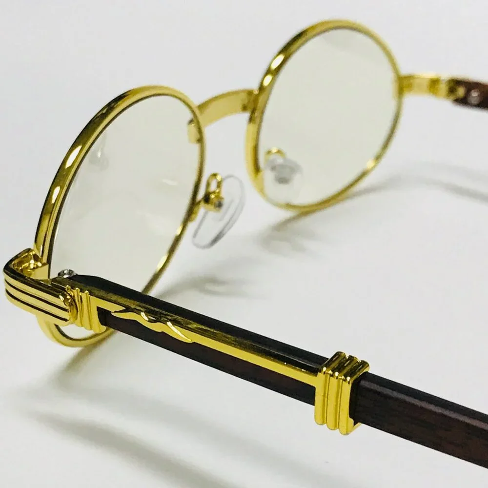 Oval Clear Lens Men Sunglasses Square Gold Frame Hip Hop Style Buffs Migos Gafas